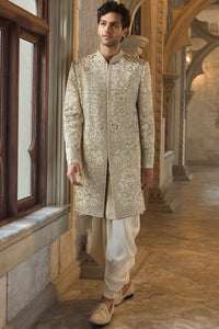 Antique Gold Sherwani Set