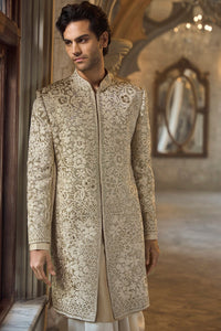 Antique Gold Sherwani Set