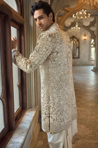 Antique Gold Sherwani Set