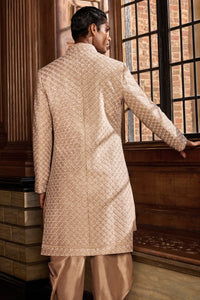 Champagne Thread Sequin Sherwani Set