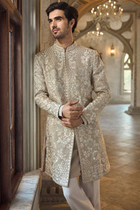 Greige Sherwani Set