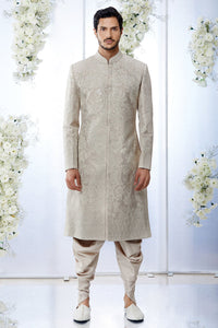 Ivory Sequin Sherwani Set