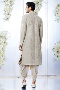 Ivory Sequin Sherwani Set