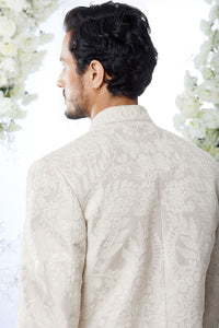 Ivory Sequin Sherwani Set