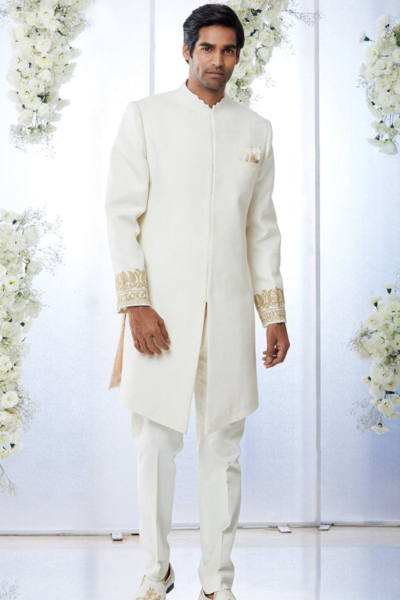 Ivory Sherwani Set