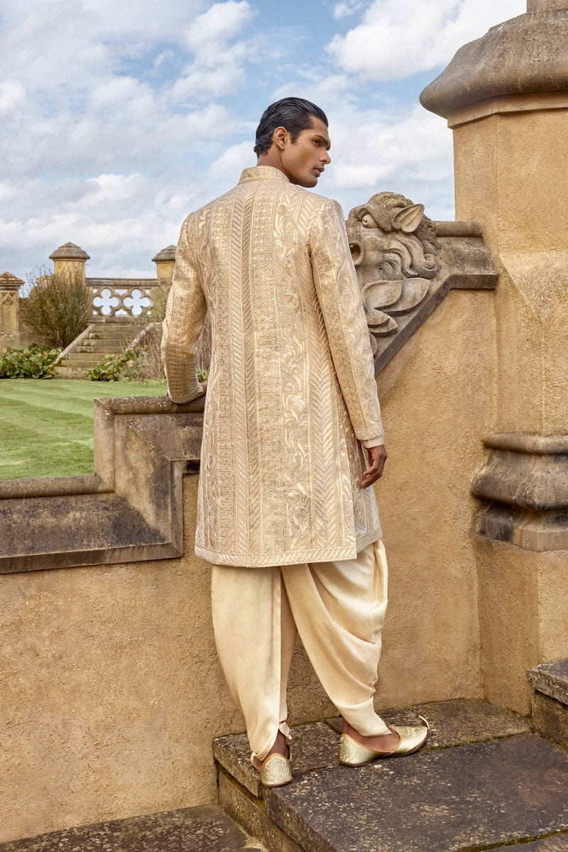 Rose Gold Sherwani Set