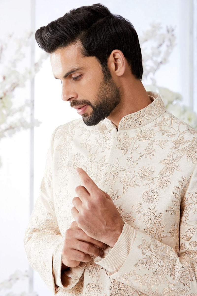 Rose Gold Sherwani Set