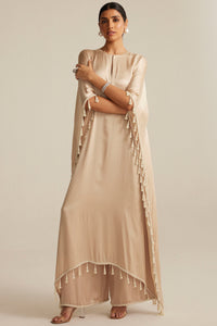 Light Beige Kaftaan Set