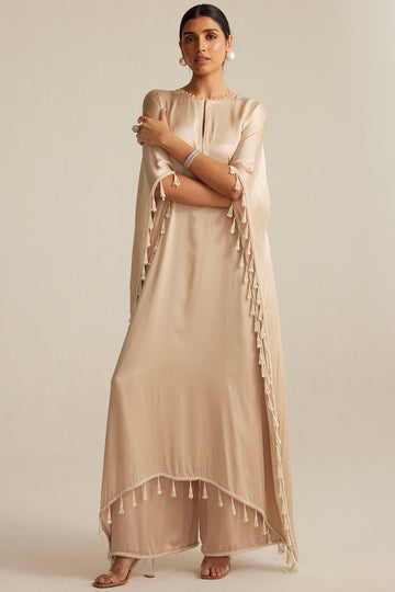 Light Beige Kaftaan Set