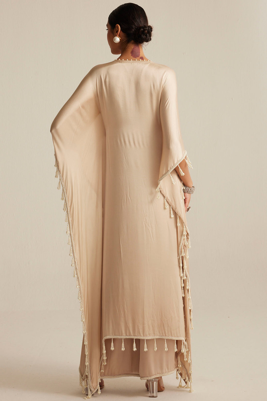 Light Beige Kaftaan Set