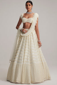 Off White Bridal Lehenga Set
