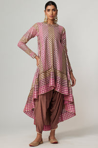 Mud Mauve Multicolour Dhoti Kurta Set