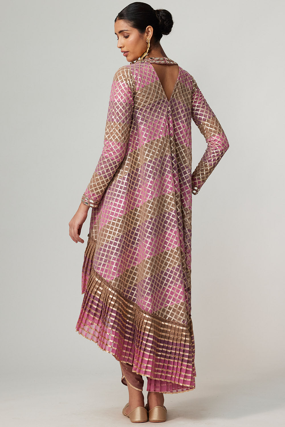 Mud Mauve Multicolour Dhoti Kurta Set