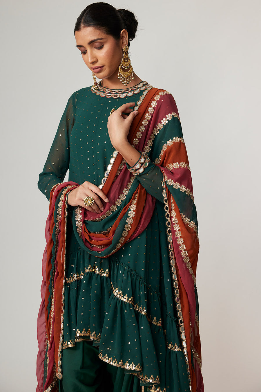 Jade Green Dhoti Kurta Set