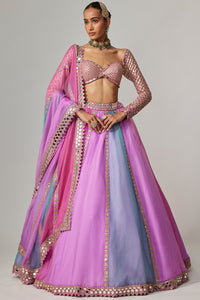 Mauve Multicolor Lehenga Set
