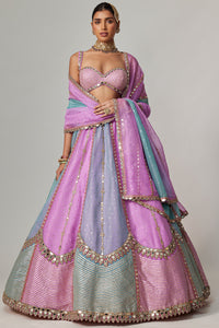 Mauve Multicolor Lehenga Set