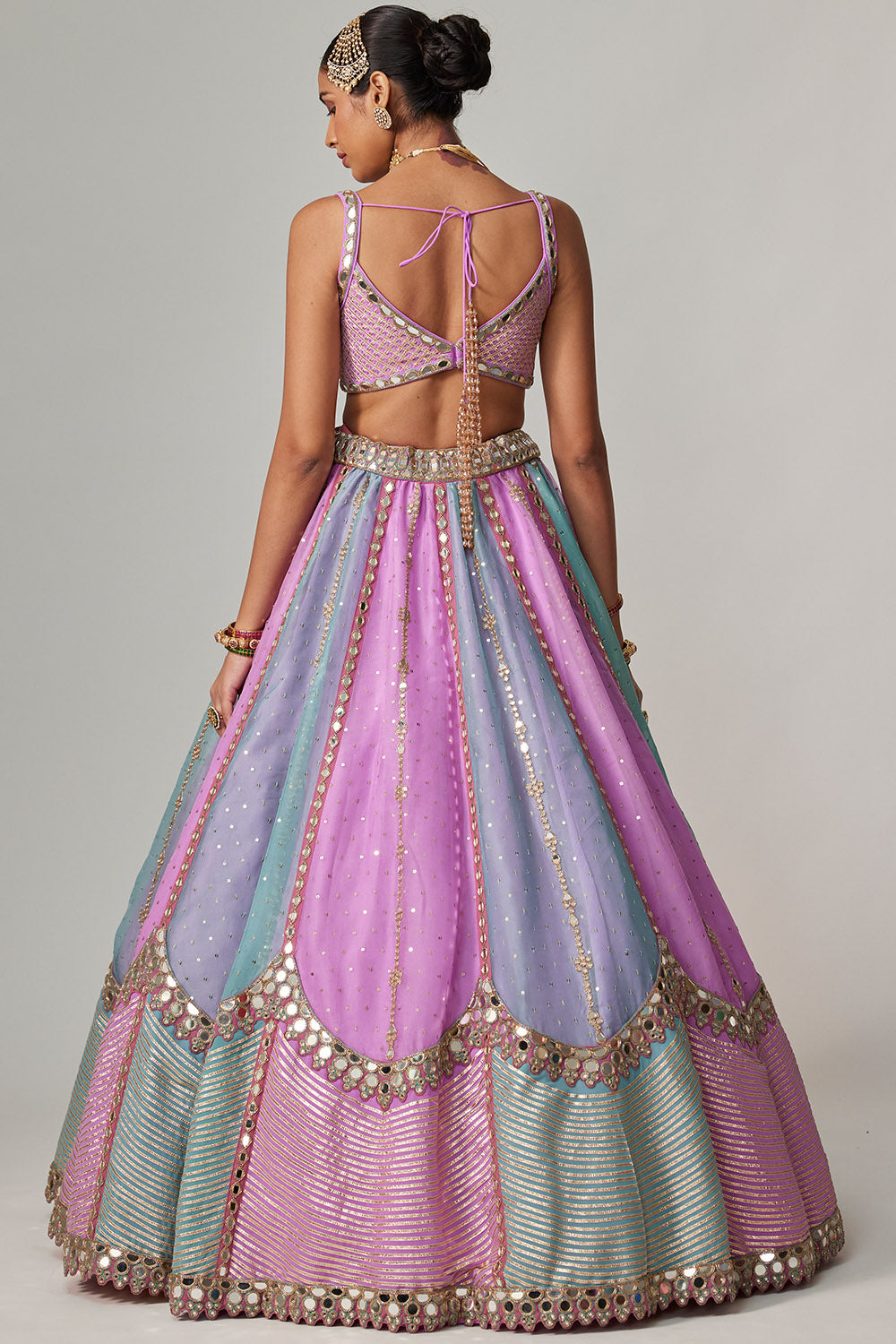 Mauve Multicolor Lehenga Set