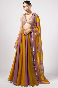 Green Lehenga Pants Set