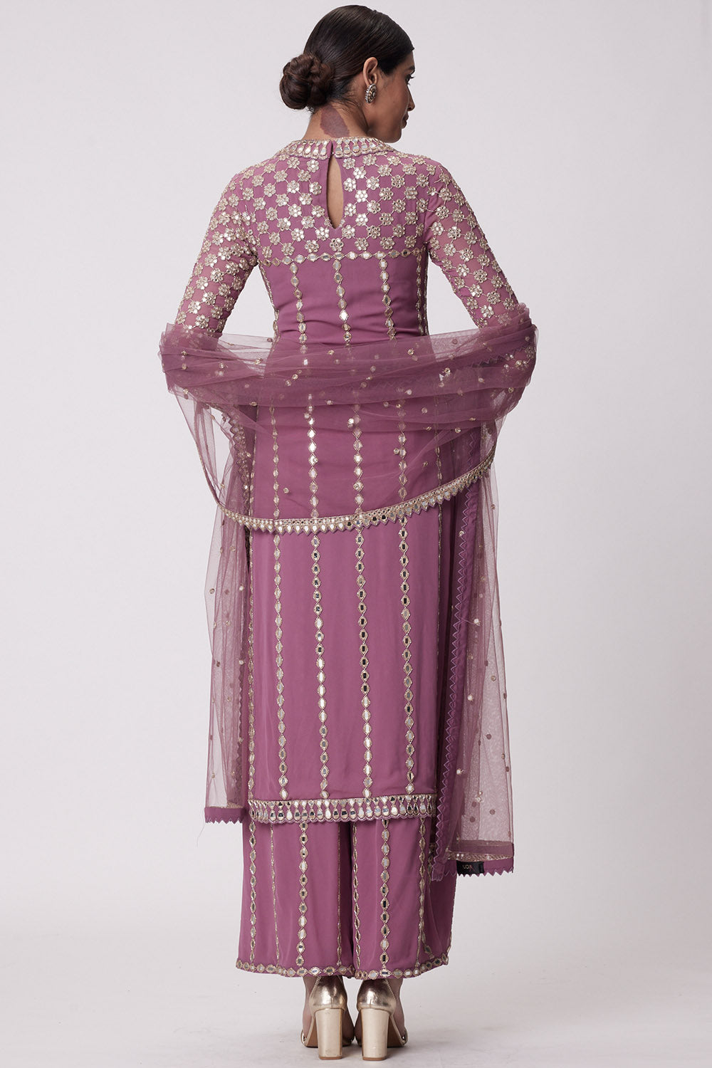 Mud Mauve Straight Kurta Set