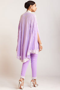 Lilac Pearl Cape with Pants