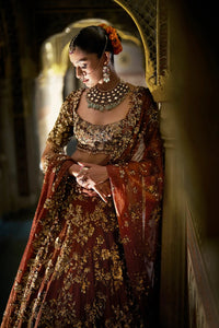 Bronze Gold Lehenga Set
