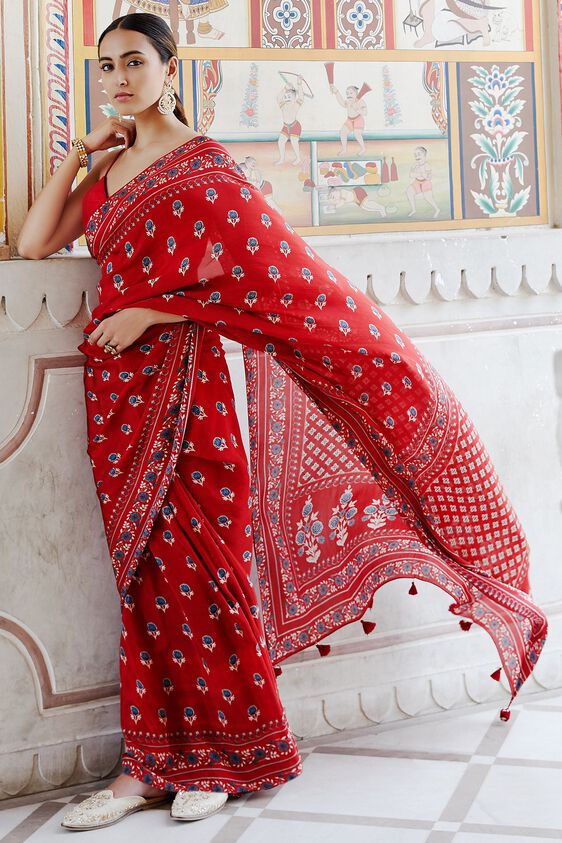 HARISHA SAREE-RED