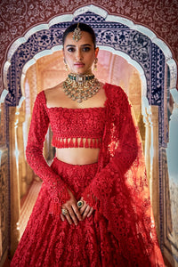 Red Lehenga Set