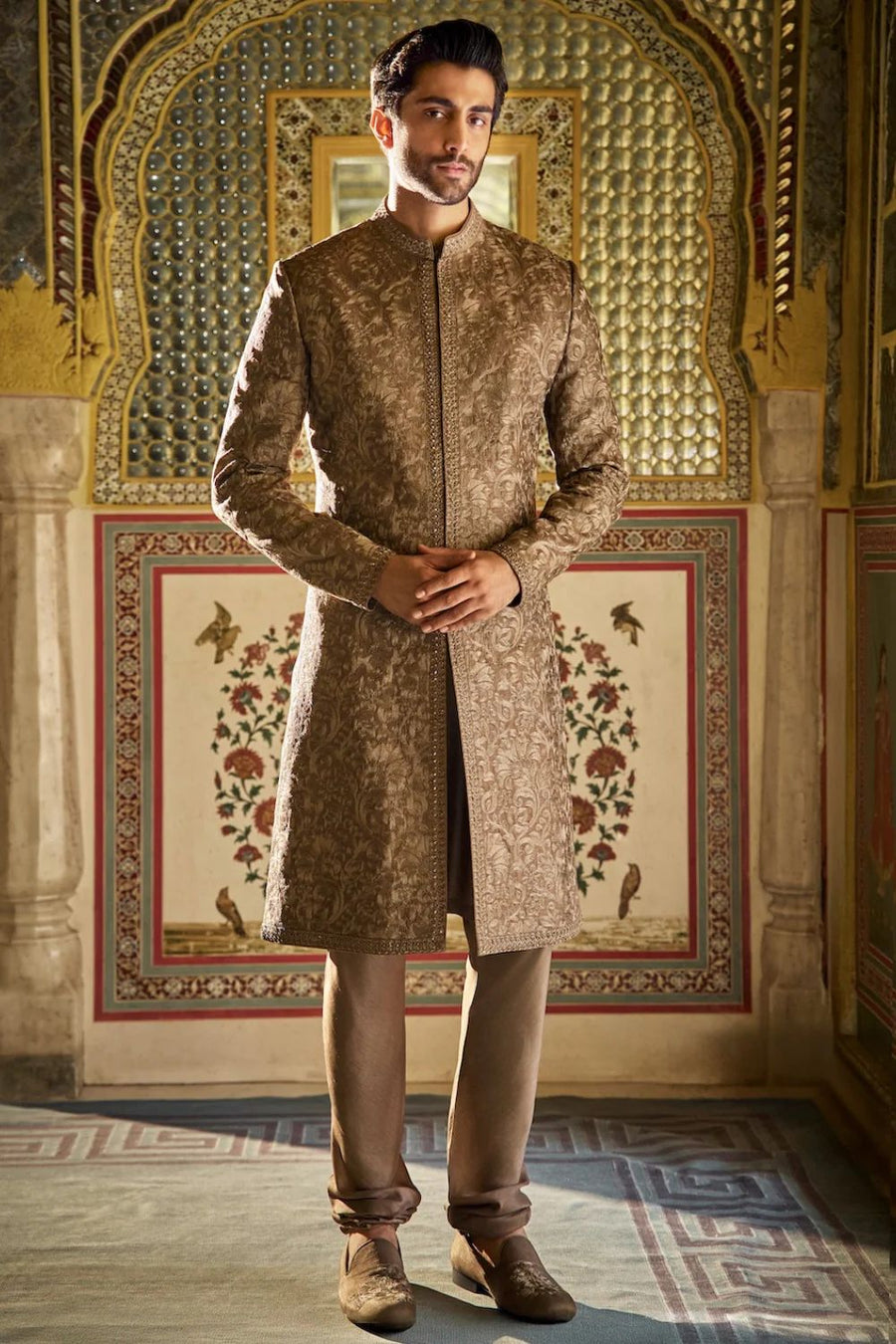 Slate Sherwani Set