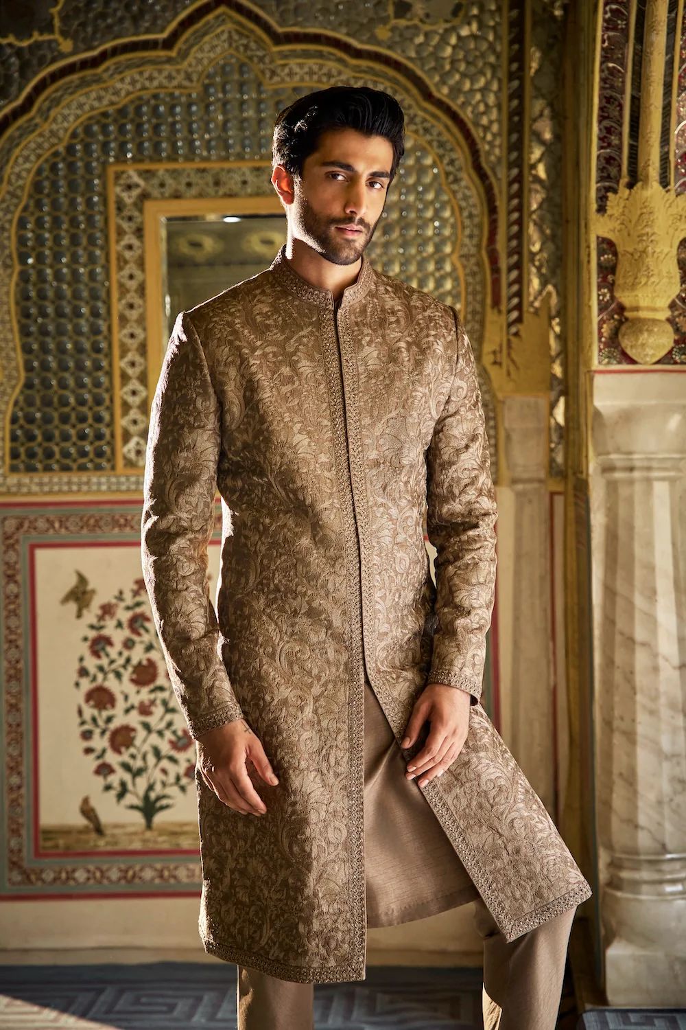 Slate Sherwani Set