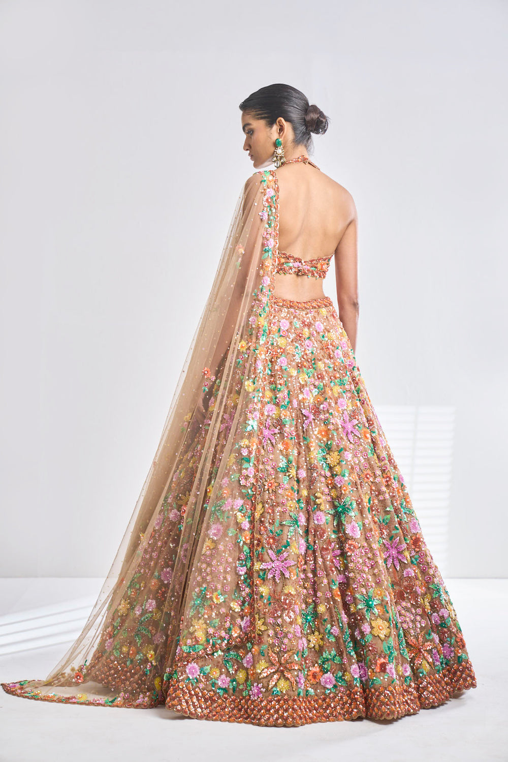 Caramel Multi-Coloured Lehenga Set