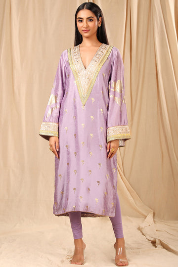 Lilac Wine Garden Kurta