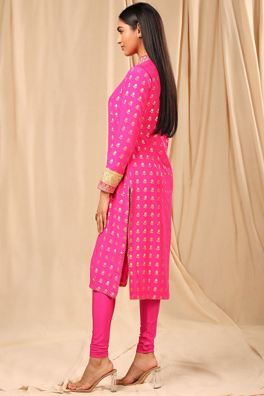 Hot Pink Wallflower Kurta