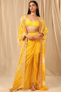 Yellow Sorbet Cape Set