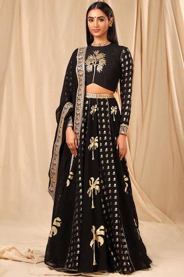 Black Coco Lehenga Set