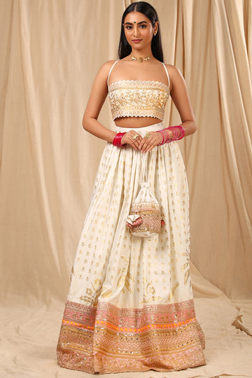 Ivory Oasis Lehenga Set