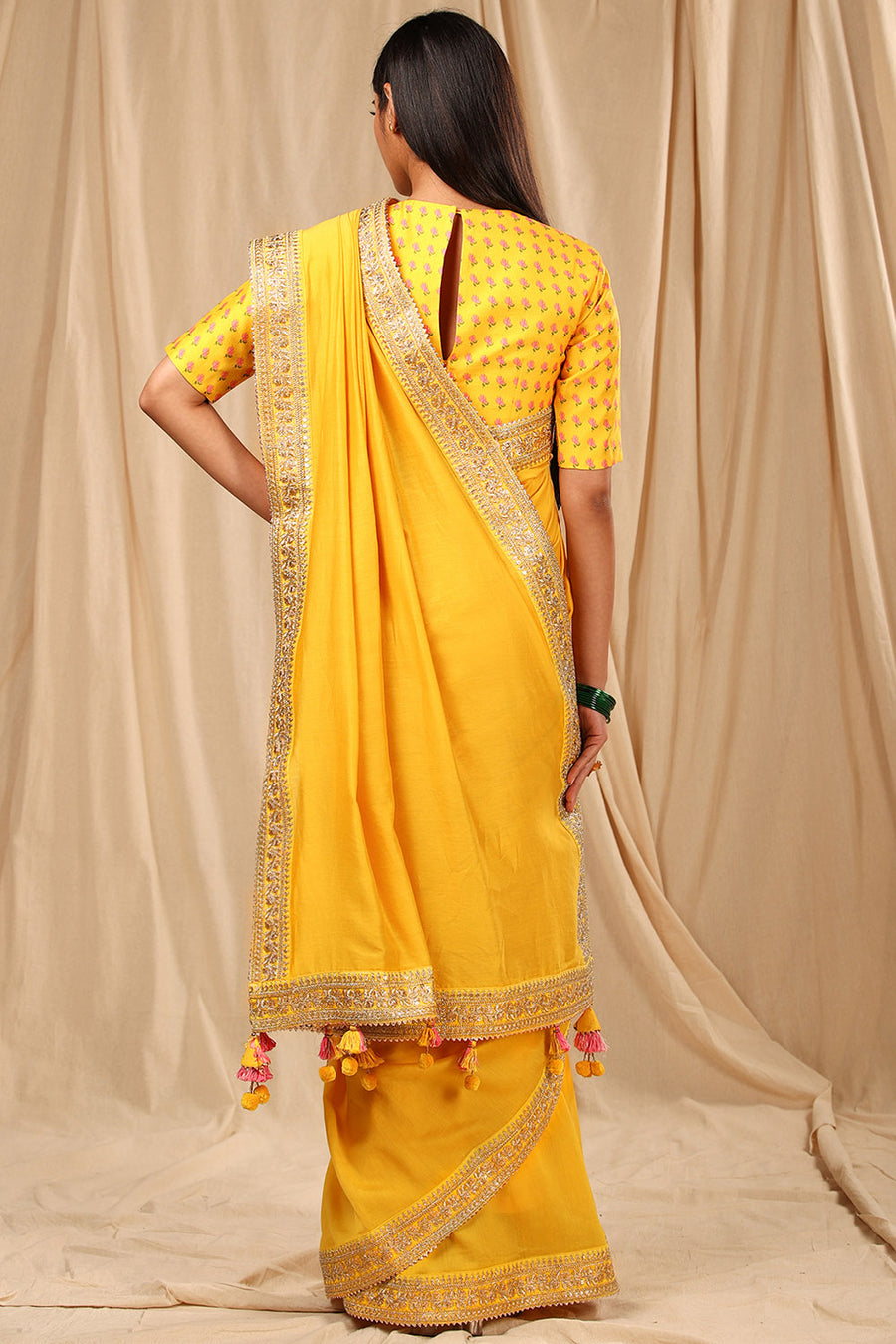 Yellow Lily Saree