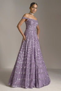 Mauve Sequin Gown