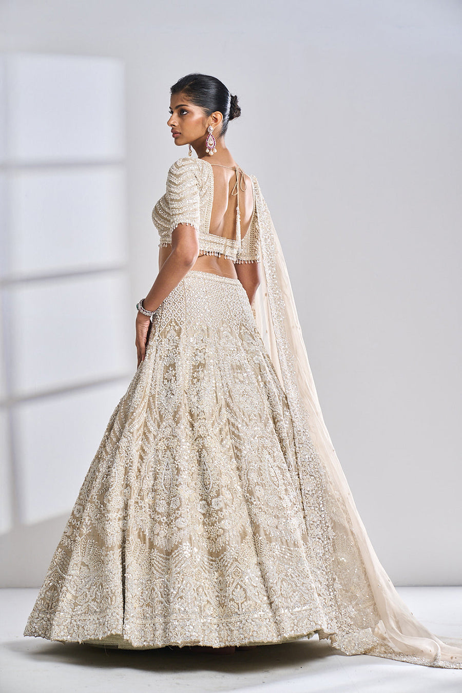 Nude Pearl Lehenga Set