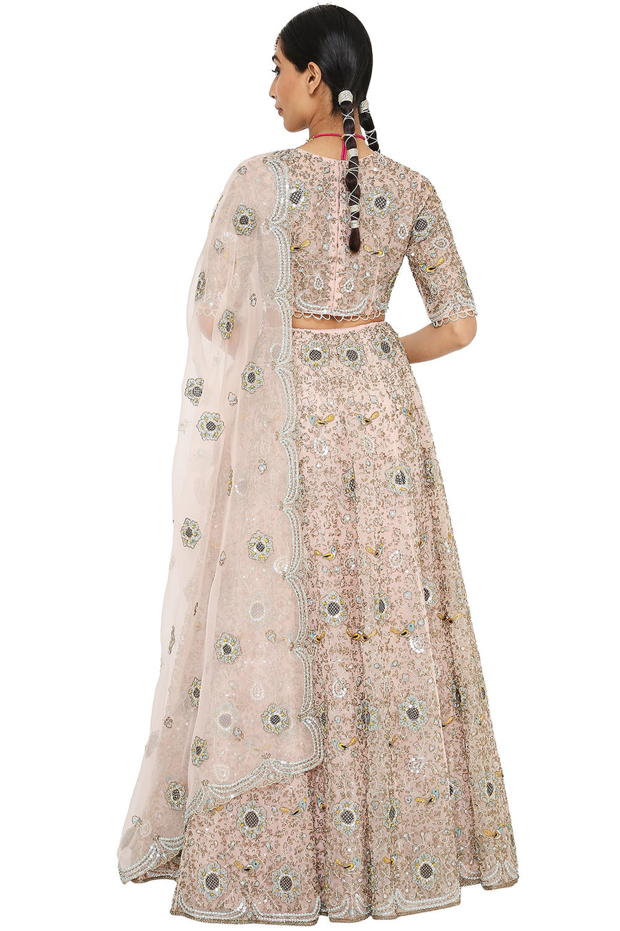 Imaar Embroidered Choli And Lehenga With Dupatta