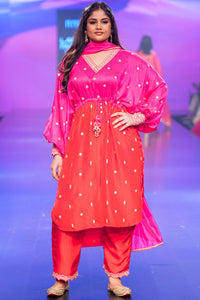 Surkh Laal Embroidered Tunic With Pants