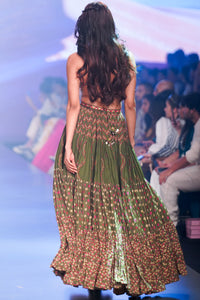 Kacha Aam Coin and Resham Work Dress