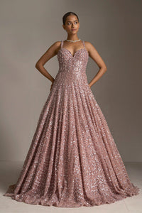 Rose Pink Sequin Gown